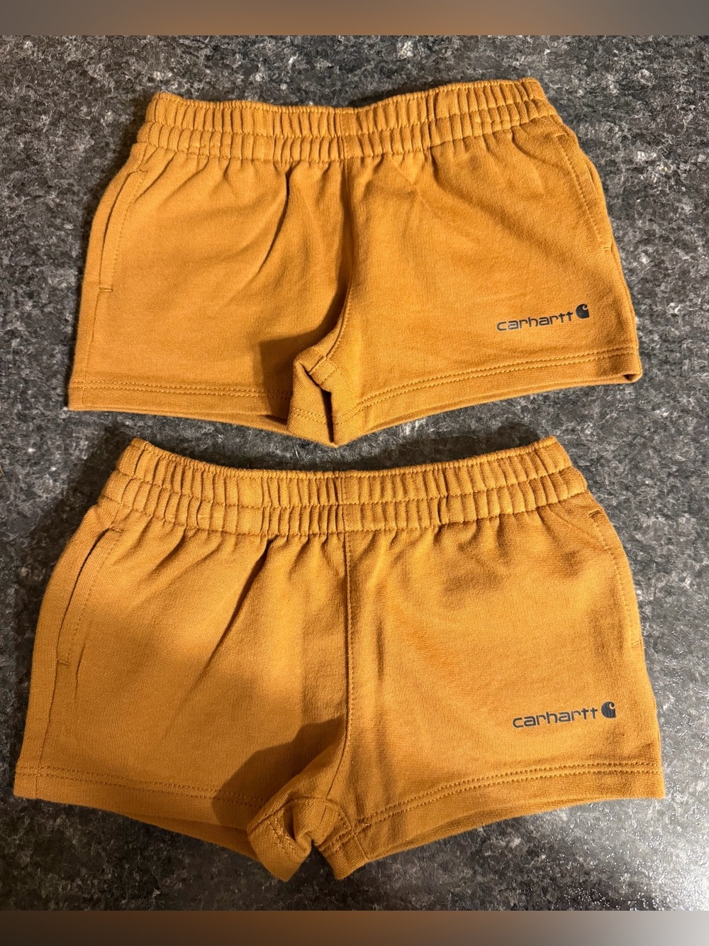 Carhartt Baby Boys 3M Matching Shorts Twin Boy Set 2 Pairs Brown